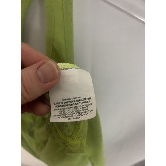 The Nike Tee Athletic Cut Women’s M Lime Tanktop Racerback Workout - Picture 4 of 6